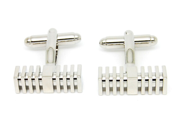 silberne Manschettenknöpfe