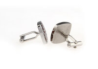 Flower Manschettenknöpfe mit Holzapplikationen