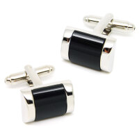 gewölbte Manschettenknöpfe mit Achat-Stein