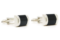 gewölbte Manschettenknöpfe mit Achat-Stein