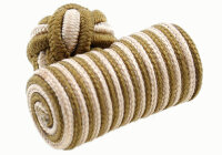 Seidenknoten braun-weiß