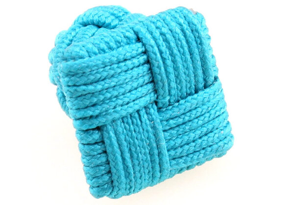 Seidenknoten hellblau