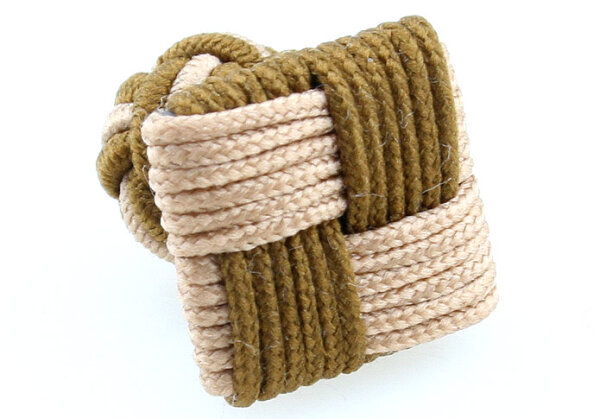 Seidenknoten braun gemixt