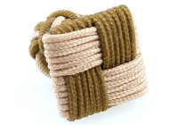 Seidenknoten braun gemixt