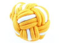 Seidenknoten gelb-weiß