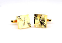 Manschettenknöpfe Kreisförmige Riefen