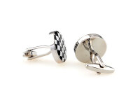 runde Schach-Manschettenknöpfe