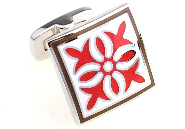 bunte Muster Manschettenknöpfe