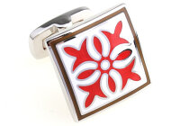 bunte Muster Manschettenknöpfe