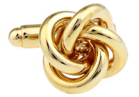 goldene Knoten Manschettenknöpfe