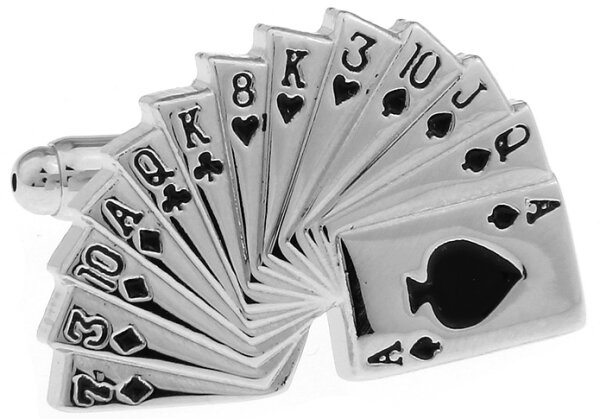 Karten Manschettenknöpfe