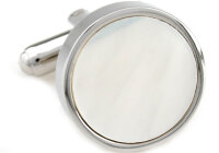 weiße Perlmut im Manschettenknöpfe