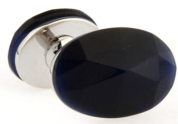 ovale Manschettenknöpfe mit Steinen besetzt