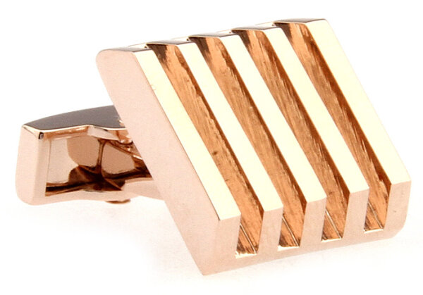 grobes Riefenmuster Manschettenknöpfe