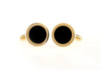 schwarzer Stein im Manschettenknöpfe