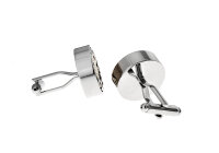 exklusive silberne Uhrwerk Manschettenknöpfe