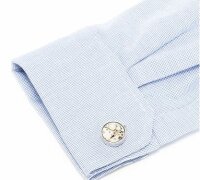 exklusive silberne Uhrwerk Manschettenknöpfe