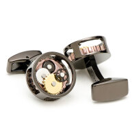 runde Uhrwerk Manschettenknöpfe