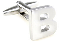 Buchstaben Manschettenknopf "B"