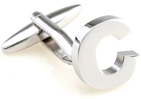 Buchstaben Manschettenknopf "C"