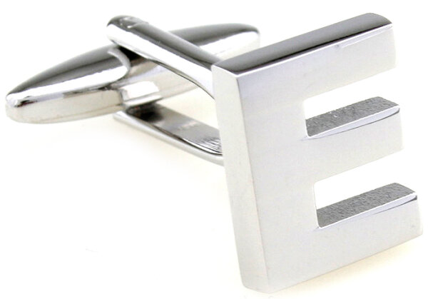 Buchstaben Manschettenknopf "E"