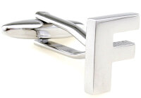 Buchstaben Manschettenknopf "F"