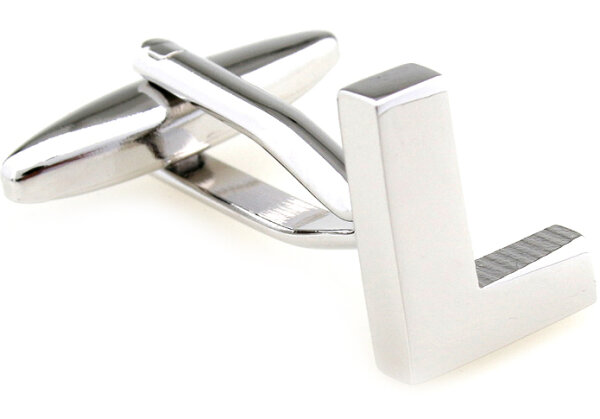 Buchstaben Manschettenknopf "L"