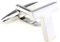 Buchstaben Manschettenknopf "T"
