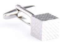 Würfel Manschettenknöpfe mit Riefen