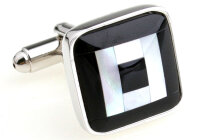 rechteckig Perlmutt Manschettenknöpfe