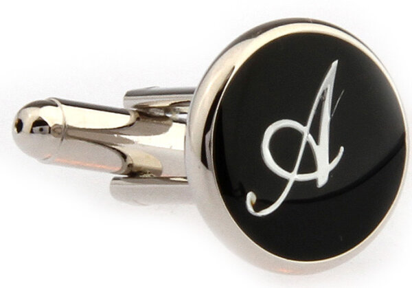 Buchstaben Manschettenknopf Vintage "A"