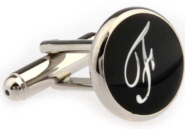 Buchstaben Manschettenknopf Vintage "F"