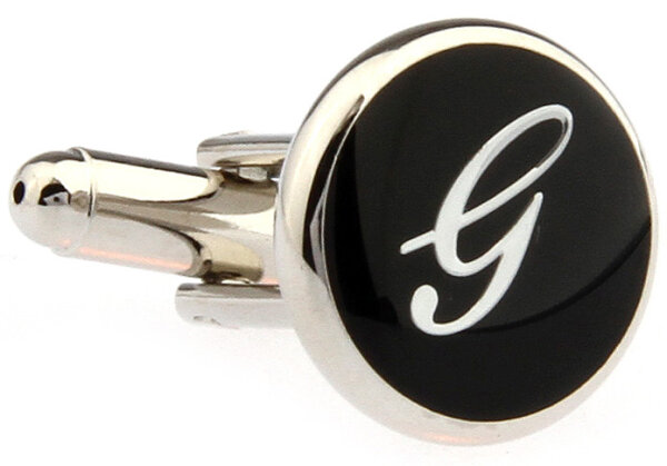 Buchstaben Manschettenknopf Vintage "G"