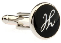 Buchstaben Manschettenknopf Vintage "H"