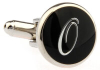 Buchstaben Manschettenknopf Vintage "O"