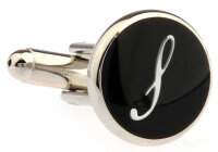 Buchstaben Manschettenknopf Vintage "S"