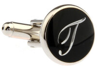 Buchstaben Manschettenknopf Vintage "T"