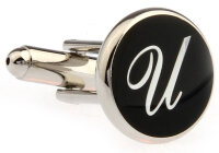 Buchstaben Manschettenknopf Vintage "U"