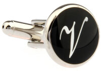 Buchstaben Manschettenknopf Vintage "V"