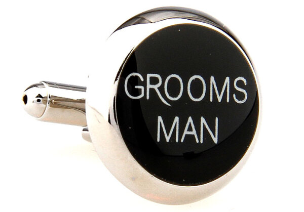 Hochzeit Manschettenknöpfe "Grooms Man - Trauzeugen"