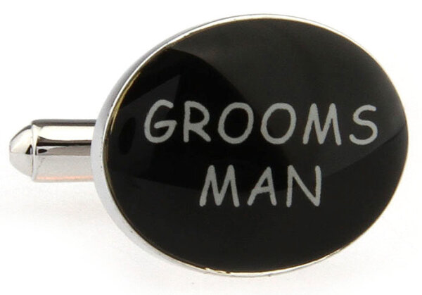 Hochzeit Manschettenknöpfe "Grooms Man - Trauzeugen"