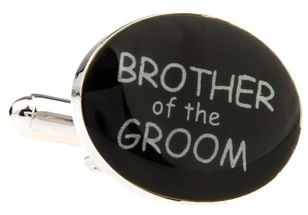 Hochzeit Manschettenknöpfe "Brother of the Groom - Bruder des Bräutigam"