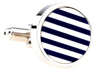 runde Perlmutt Manschettenknöpfe