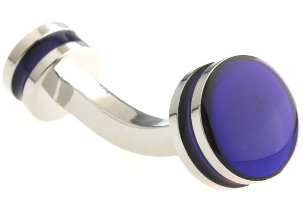 klassische blaue Manschettenknöpfe