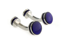 klassische blaue Manschettenknöpfe