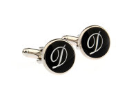 Buchstaben Manschettenknopf Vintage "D"