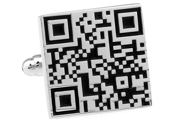 QR-Code Manschettenknöpfe