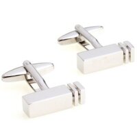 silberne Manschettenknöpfe